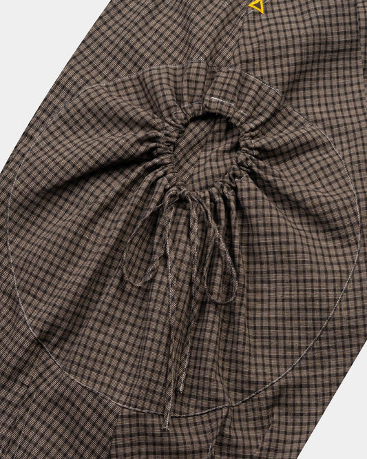 FTMD . Drawstring Pocket Skirt - Brown