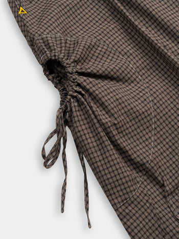 FTMD . Drawstring Pocket Skirt - Brown