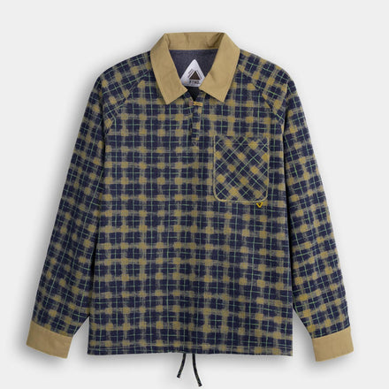FTMD. Chequered L/S Pullover - Yellow Blue