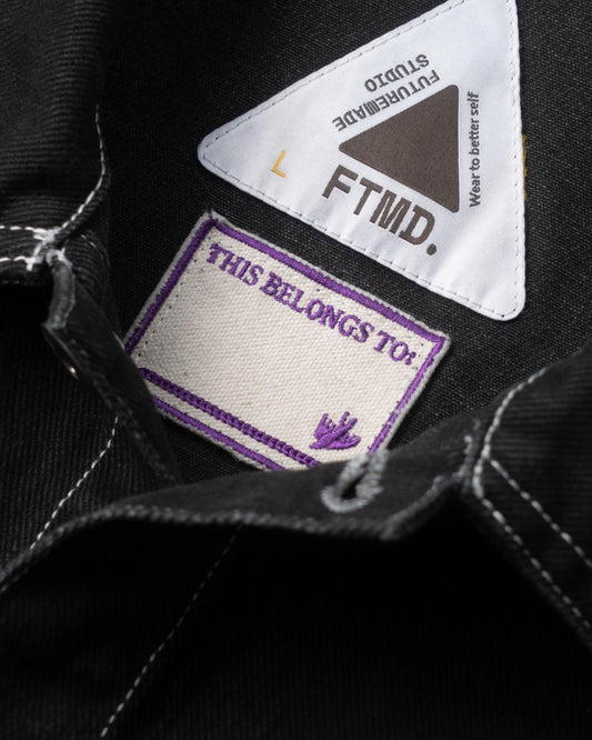 FTMD. Solar Denim Jacket - Black