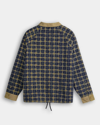 FTMD. Chequered L/S Pullover - Yellow Blue