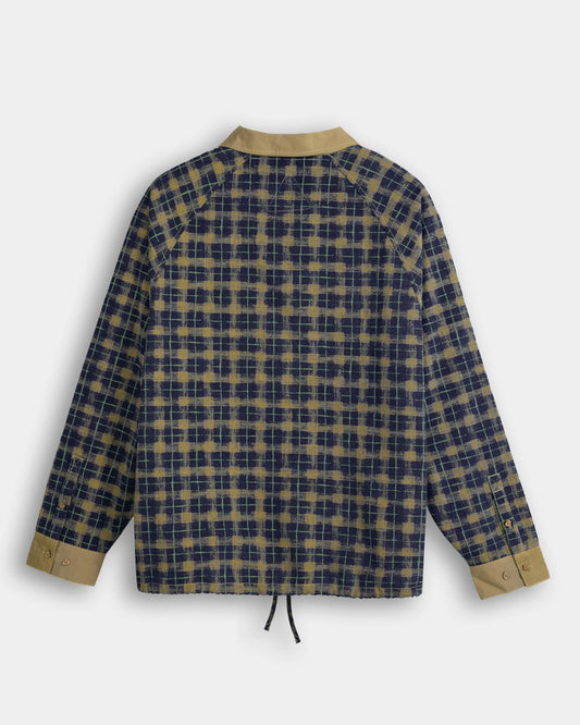 FTMD. Chequered L/S Pullover - Yellow Blue
