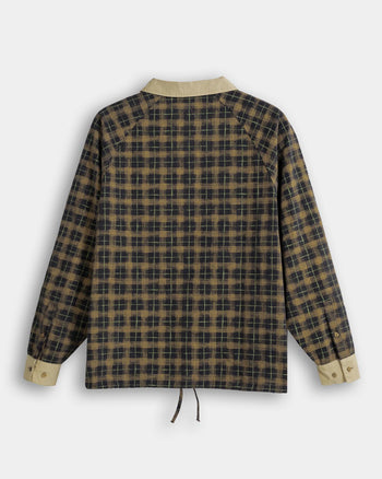 FTMD. Chequered L/S Pullover - Khaki Black