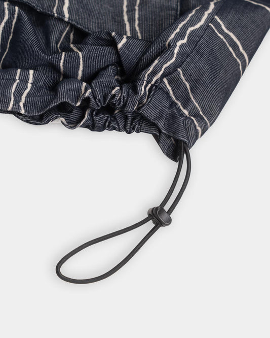 FTMD. Raglan Easy Overshirt - Striped Navy