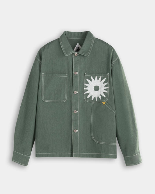 FTMD. Solar Denim Jacket - Green