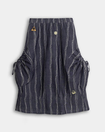 FTMD . Drawstring Pocket Skirt - Navy