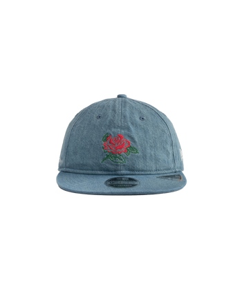FTMD. 9 Fifty Retro Crown Adjustable Cap - Washed Denim Blue