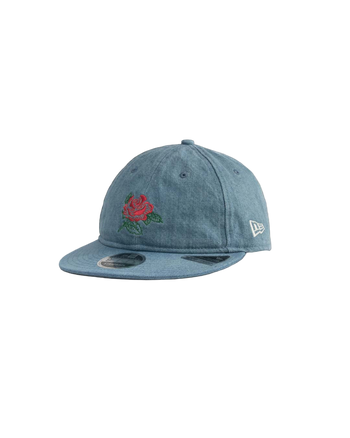 FTMD. 9 Fifty Retro Crown Adjustable Cap - Washed Denim Blue