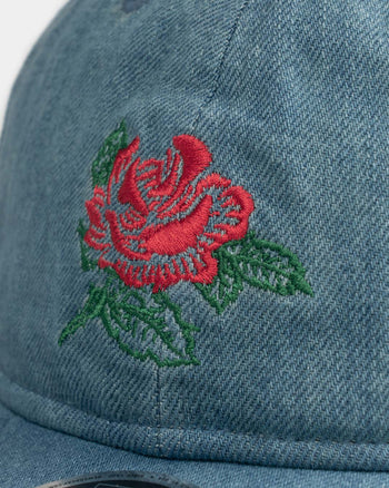 FTMD. 9 Fifty Retro Crown Adjustable Cap - Washed Denim Blue