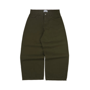 Money Alter - Forma Wide Denim Pants - Washed Olive