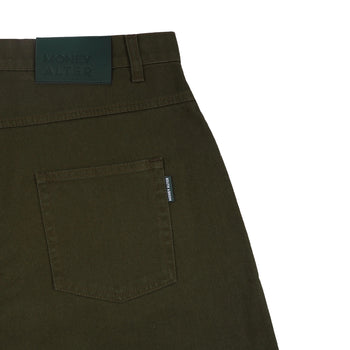 Money Alter - Forma Wide Denim Pants - Washed Olive