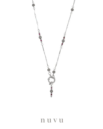 Nuvu Jewel - Blooming Garnet Necklace