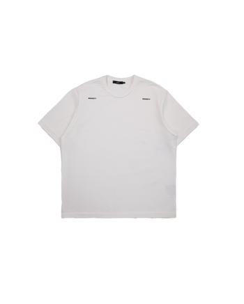 Society Raw Edge Washed Uniform T-Shirt - White