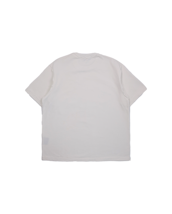Society Raw Edge Washed Uniform T-Shirt - White