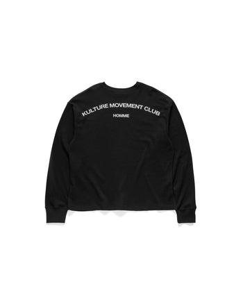 KMC - WAFFLE HOMME Textured Long Sleeve - Black