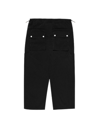 HdPc Pleated Nylon Wide Pants Black