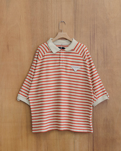 BEUTER® Distractions Red Striped Polo Shirt