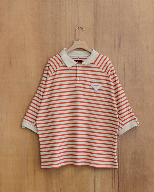 BEUTER® Distractions Red Striped Polo Shirt