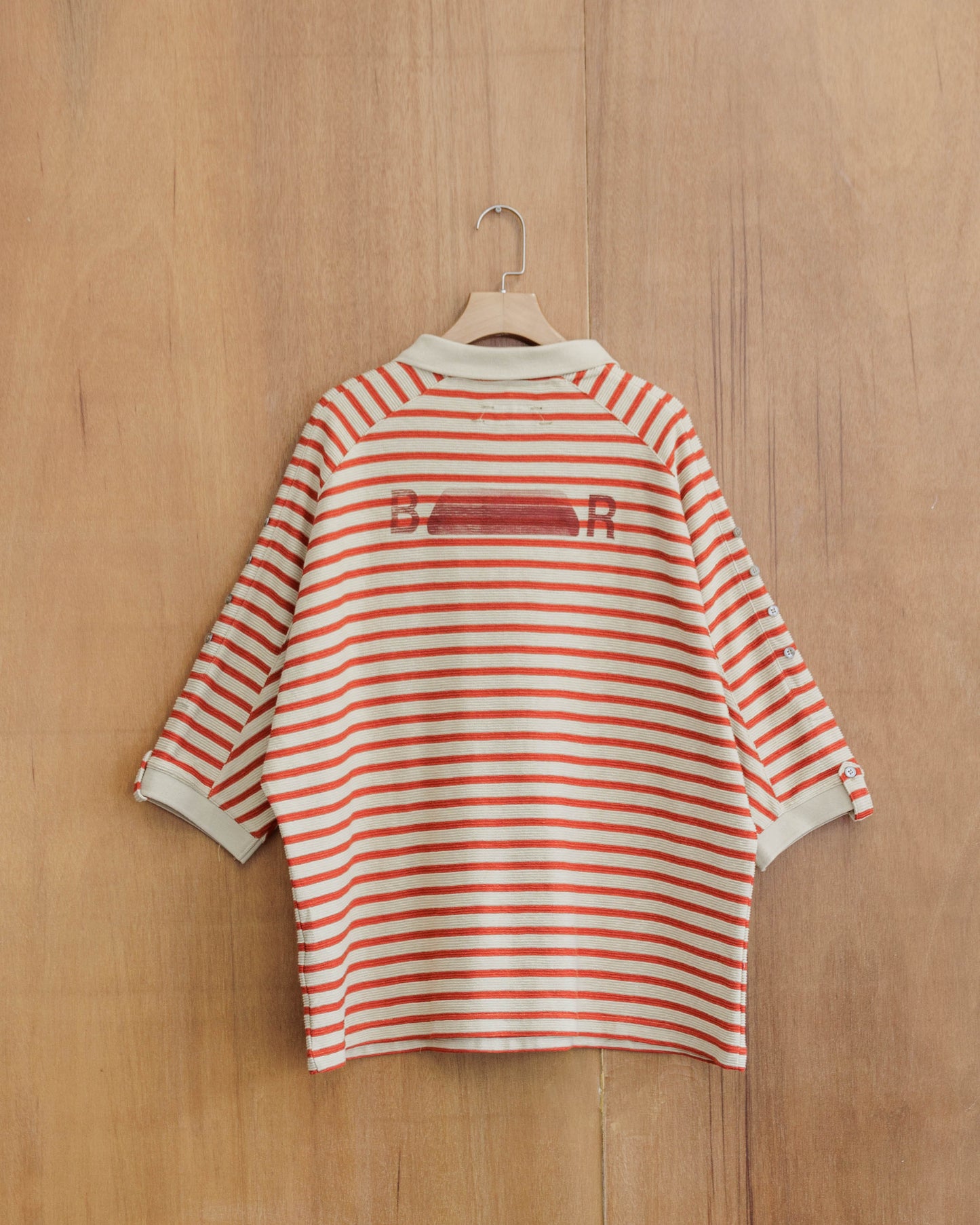 BEUTER® Distractions Red Striped Polo Shirt