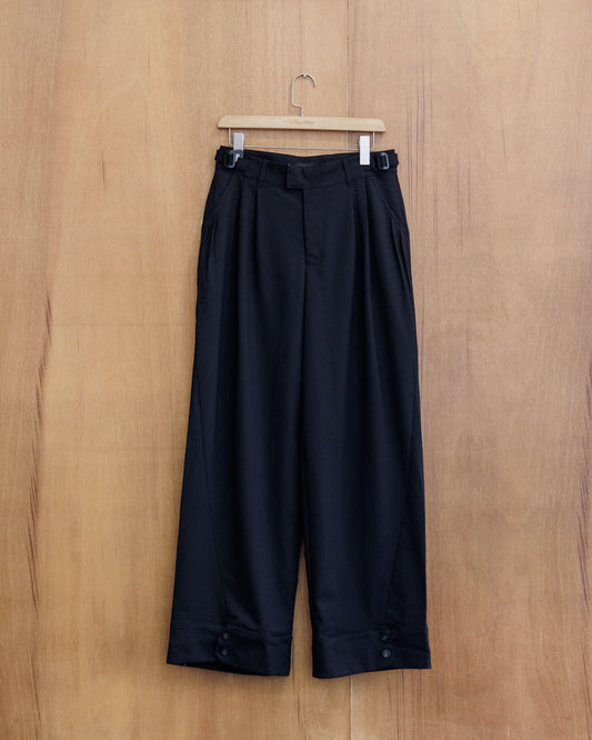 BEUTER® Black Wide Leg Trousers