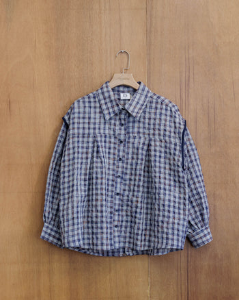 Agility MIAO Seersucker Plaid LS Shirts