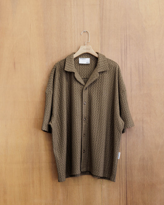 HdPc Windowpane Cayo Shirt Brown