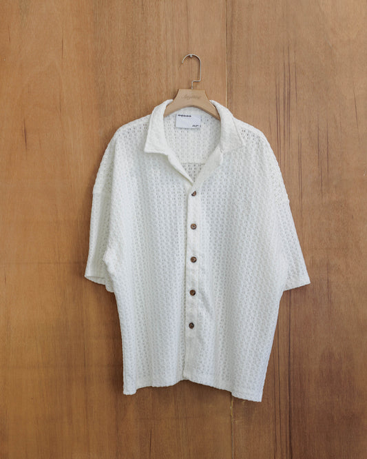 HdPc Windowpane Cayo Shirt White