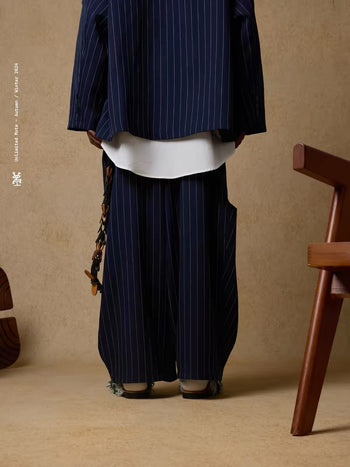 Unlimited Mote - Balloon Pants 2.0 - Navy Stripe