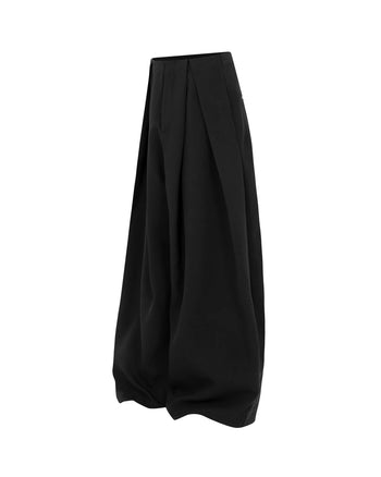 Melancholy - Lunar Pleated Wide Pants - Black