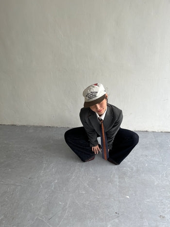 Goers Studio - Unforgettable Pillbox Strapback Cap - Brown&White