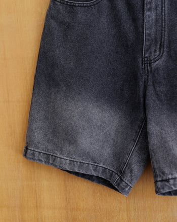 AGILITY Loose Gradient Denim Shorts