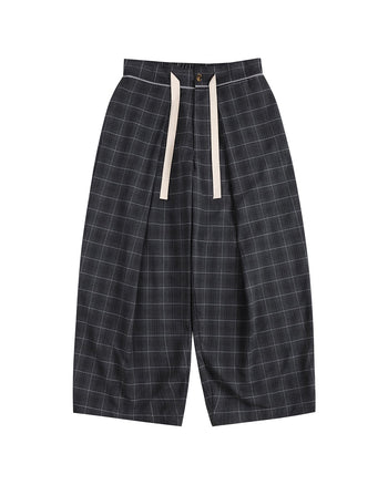 Unlimited Mote - Pleated Drawstring Wide-Leg Pants