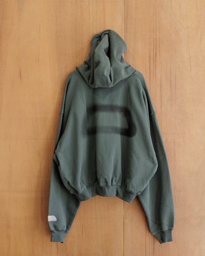 BEUTER® Midnight Green Boxy Zip Hoodie