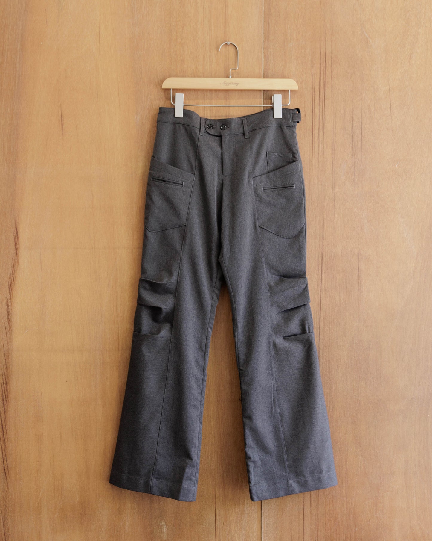 BEUTER® Flare Trousers - Grey Melance