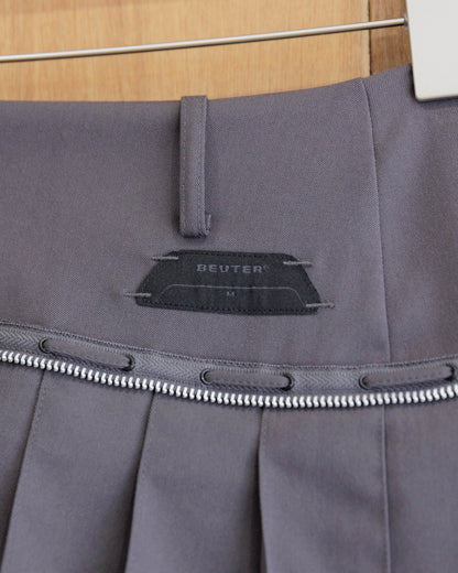 BEUTER® WMNS Grey Pleated Midi Skirt