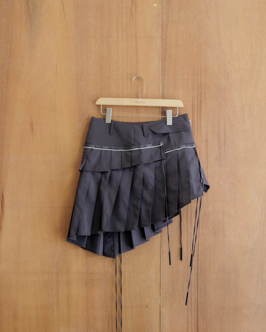 BEUTER® WMNS Grey Pleated Midi Skirt