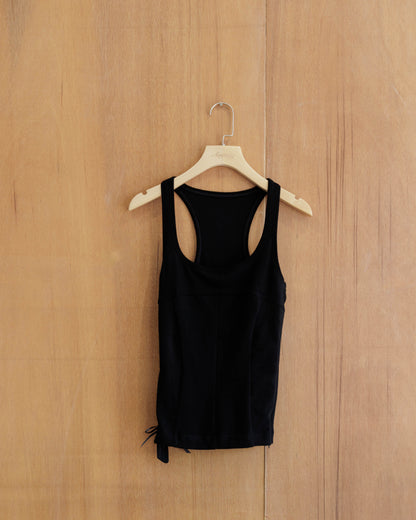 BEUTER® WMNS Zip Up Black Tank Top