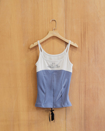 BEUTER® WMNS Zip Up Steel Blue Tank Top