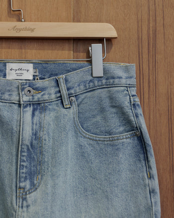 A.O.P Washed Baggy Jeans