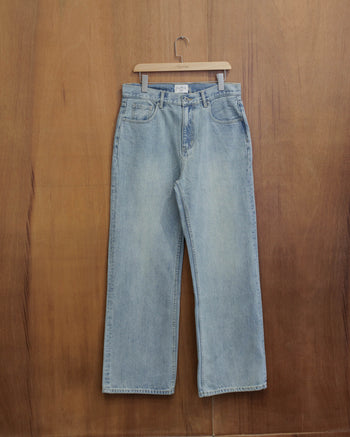 A.O.P Washed Baggy Jeans