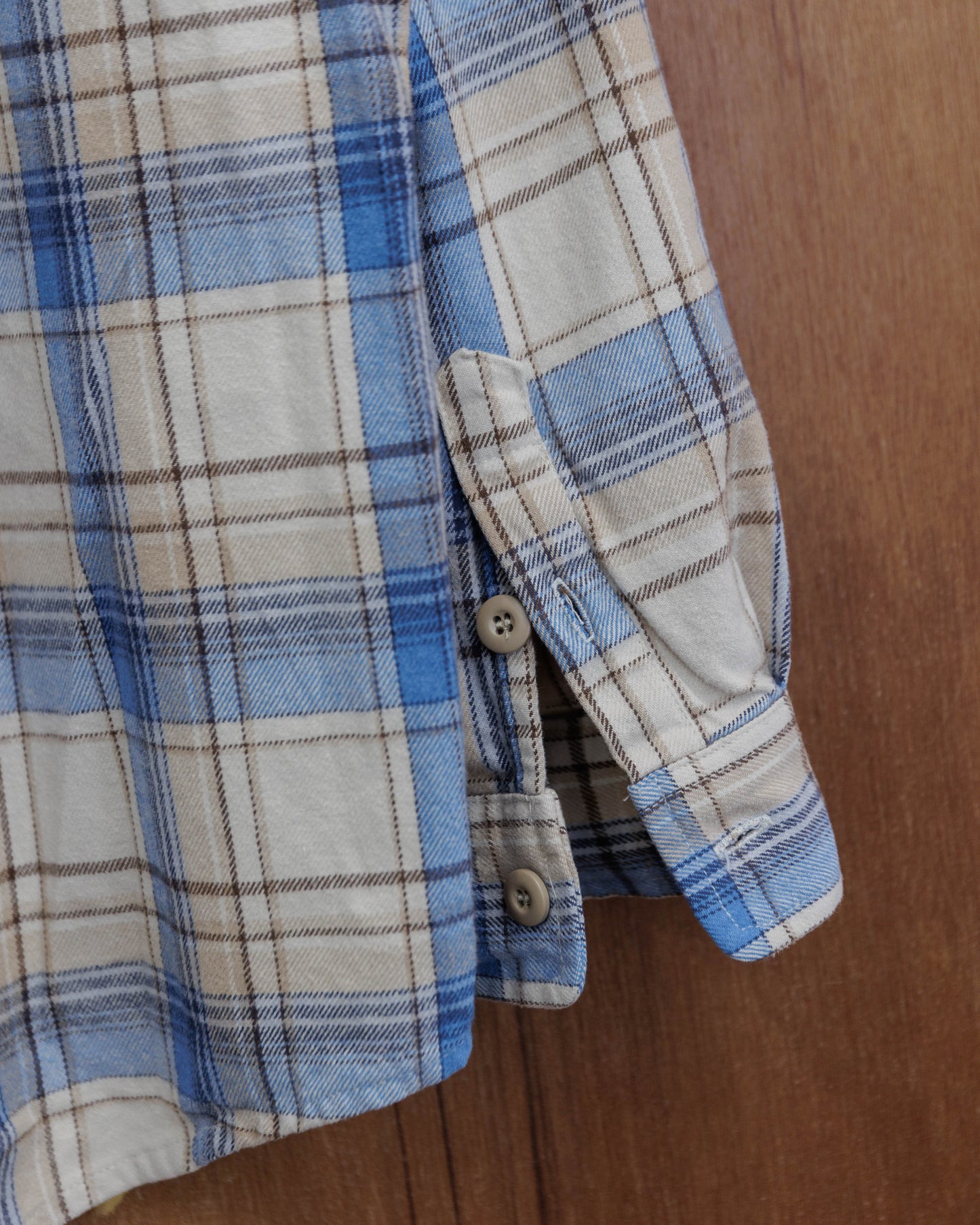 A.O.P Distressed Plaid Shirt