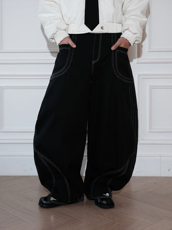ISSEY - Rounded Khaki Pants