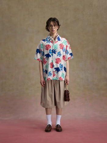 Unlimited Mote - Full Print Hawaiian Aloha Shirt - Beige