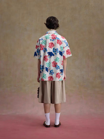 Unlimited Mote - Full Print Hawaiian Aloha Shirt - Beige