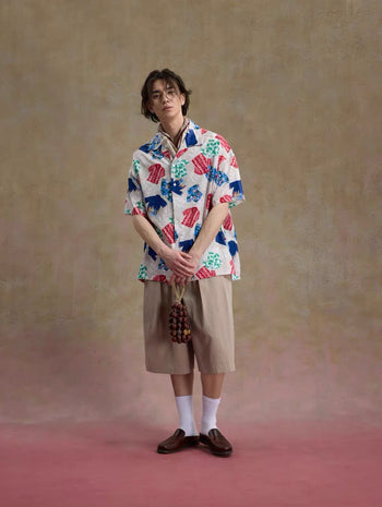 Unlimited Mote - Full Print Hawaiian Aloha Shirt - Beige