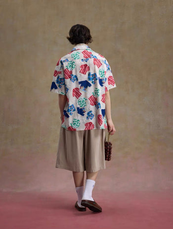 Unlimited Mote - Full Print Hawaiian Aloha Shirt - Beige