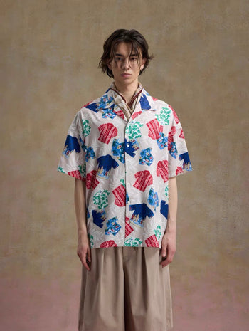 Unlimited Mote - Full Print Hawaiian Aloha Shirt - Beige