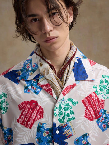 Unlimited Mote - Full Print Hawaiian Aloha Shirt - Beige