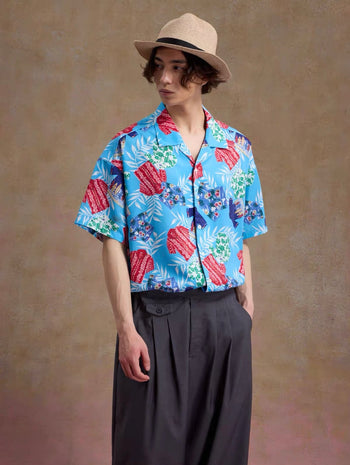 Unlimited Mote - Full Print Hawaiian Aloha Shirt - Blue