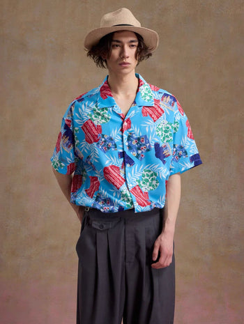 Unlimited Mote - Full Print Hawaiian Aloha Shirt - Blue